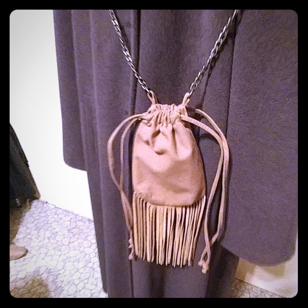 Small draw string can as bag.